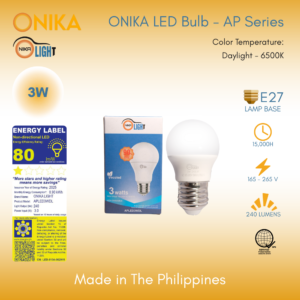 ONIKA LED BULB - AP 3W